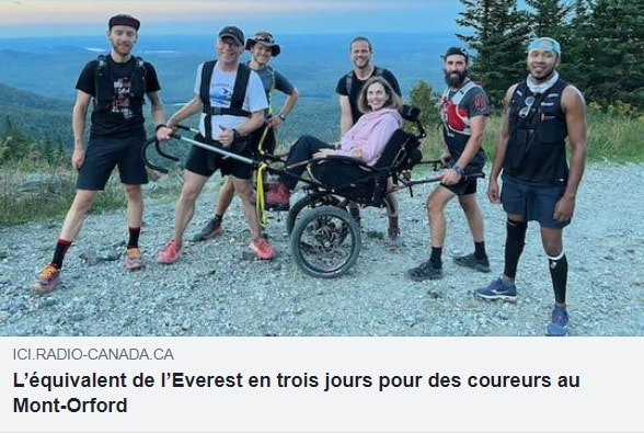 L’équivalent de l’Everest en trois jours pour des coureurs au Mont-Orford​ pour Centre québécois d'entraînement adapté FSWC
