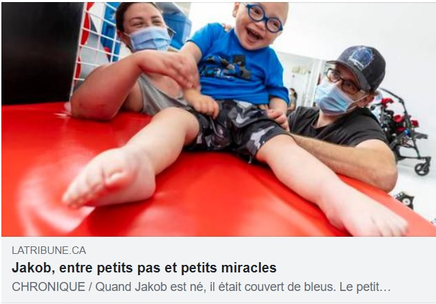 La Tribune, Centre québécois d'entraînement adapté FSWC, Jakob, entre petits pas et petits miracles